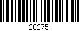 Código de barras (EAN, GTIN, SKU, ISBN): '20275'