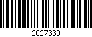Código de barras (EAN, GTIN, SKU, ISBN): '2027668'