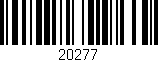 Código de barras (EAN, GTIN, SKU, ISBN): '20277'