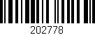 Código de barras (EAN, GTIN, SKU, ISBN): '202778'