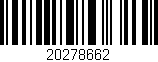 Código de barras (EAN, GTIN, SKU, ISBN): '20278662'