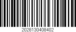 Código de barras (EAN, GTIN, SKU, ISBN): '2028130408402'