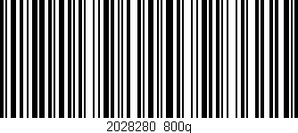 Código de barras (EAN, GTIN, SKU, ISBN): '2028280_800g'