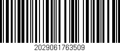 Código de barras (EAN, GTIN, SKU, ISBN): '2029061763509'