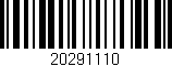 Código de barras (EAN, GTIN, SKU, ISBN): '20291110'