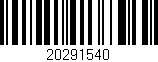 Código de barras (EAN, GTIN, SKU, ISBN): '20291540'
