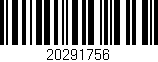 Código de barras (EAN, GTIN, SKU, ISBN): '20291756'