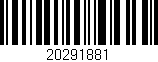 Código de barras (EAN, GTIN, SKU, ISBN): '20291881'