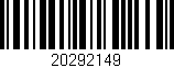 Código de barras (EAN, GTIN, SKU, ISBN): '20292149'