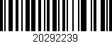Código de barras (EAN, GTIN, SKU, ISBN): '20292239'