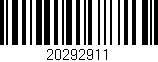 Código de barras (EAN, GTIN, SKU, ISBN): '20292911'
