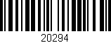 Código de barras (EAN, GTIN, SKU, ISBN): '20294'
