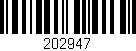 Código de barras (EAN, GTIN, SKU, ISBN): '202947'