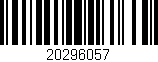 Código de barras (EAN, GTIN, SKU, ISBN): '20296057'