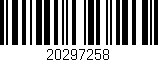 Código de barras (EAN, GTIN, SKU, ISBN): '20297258'