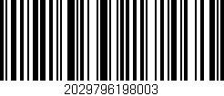 Código de barras (EAN, GTIN, SKU, ISBN): '2029796198003'