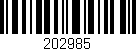 Código de barras (EAN, GTIN, SKU, ISBN): '202985'