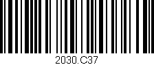 Código de barras (EAN, GTIN, SKU, ISBN): '2030.C37'