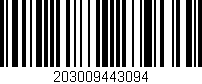 Código de barras (EAN, GTIN, SKU, ISBN): '203009443094'