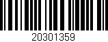 Código de barras (EAN, GTIN, SKU, ISBN): '20301359'