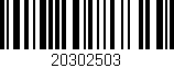 Código de barras (EAN, GTIN, SKU, ISBN): '20302503'