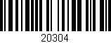 Código de barras (EAN, GTIN, SKU, ISBN): '20304'