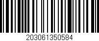 Código de barras (EAN, GTIN, SKU, ISBN): '203061350584'