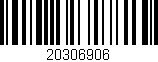 Código de barras (EAN, GTIN, SKU, ISBN): '20306906'
