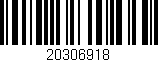 Código de barras (EAN, GTIN, SKU, ISBN): '20306918'