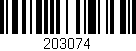 Código de barras (EAN, GTIN, SKU, ISBN): '203074'