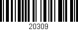 Código de barras (EAN, GTIN, SKU, ISBN): '20309'