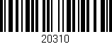 Código de barras (EAN, GTIN, SKU, ISBN): '20310'