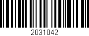 Código de barras (EAN, GTIN, SKU, ISBN): '2031042'