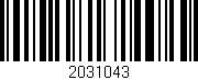 Código de barras (EAN, GTIN, SKU, ISBN): '2031043'