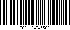 Código de barras (EAN, GTIN, SKU, ISBN): '2031174246503'