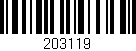 Código de barras (EAN, GTIN, SKU, ISBN): '203119'