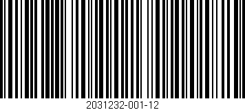 Código de barras (EAN, GTIN, SKU, ISBN): '2031232-001-12'