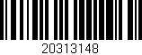 Código de barras (EAN, GTIN, SKU, ISBN): '20313148'