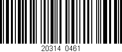 Código de barras (EAN, GTIN, SKU, ISBN): '20314/0461'