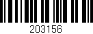 Código de barras (EAN, GTIN, SKU, ISBN): '203156'