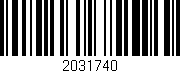 Código de barras (EAN, GTIN, SKU, ISBN): '2031740'