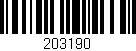 Código de barras (EAN, GTIN, SKU, ISBN): '203190'
