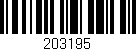 Código de barras (EAN, GTIN, SKU, ISBN): '203195'