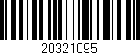Código de barras (EAN, GTIN, SKU, ISBN): '20321095'