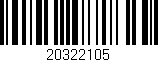 Código de barras (EAN, GTIN, SKU, ISBN): '20322105'