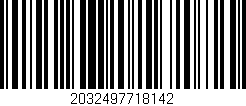 Código de barras (EAN, GTIN, SKU, ISBN): '2032497718142'