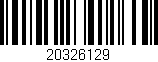 Código de barras (EAN, GTIN, SKU, ISBN): '20326129'