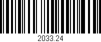 Código de barras (EAN, GTIN, SKU, ISBN): '2033.24'