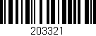 Código de barras (EAN, GTIN, SKU, ISBN): '203321'