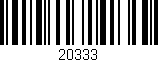 Código de barras (EAN, GTIN, SKU, ISBN): '20333'